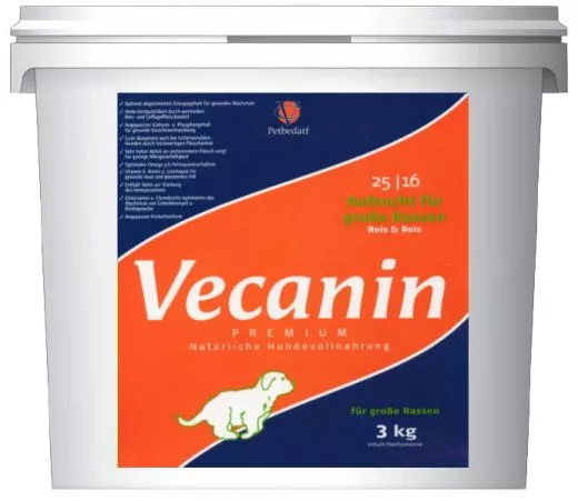 Vecanin Premium Aufzucht fr grosse Rassen Geflgel & Reis 25/16 - 2 kg