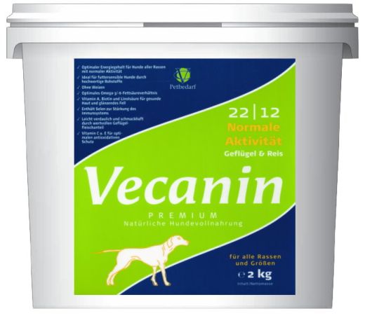 Vecanin Premium normale Aktivität Geflügel & Reis 22/12 - 2 kg