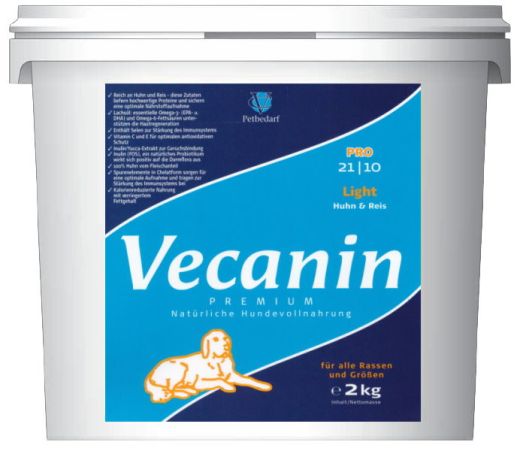 Vecanin Premium Pro Light Huhn & Reis 21/10 - 2 kg