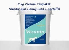 4,5 kg Vecanin Testpaket Sensitiv plus Hering, Reis + Kartoffel 24/14